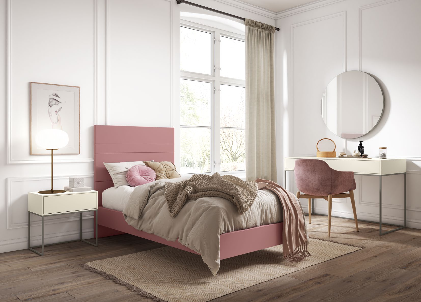 Dormitorio Danubio con mesitas Ibiza