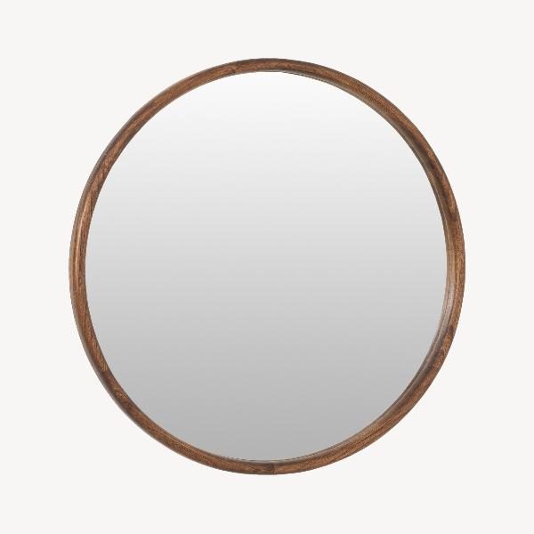 Espejo circular 90 y 120cm nogal (elegir tamaño