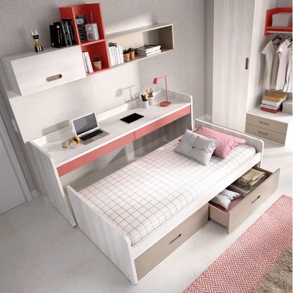 Dormitorio juvenil compacto C101 - vista alternativa