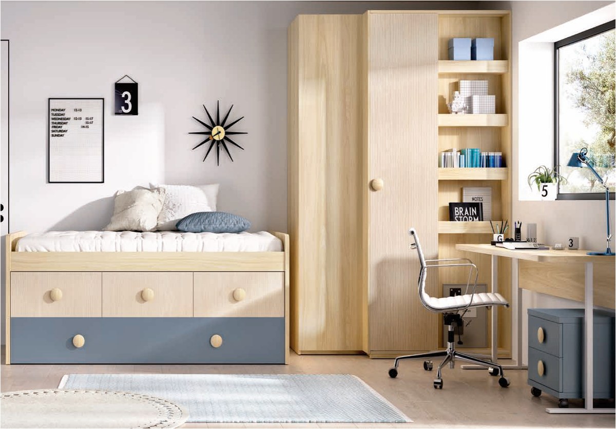 Dormitorio juvenil compacto C103